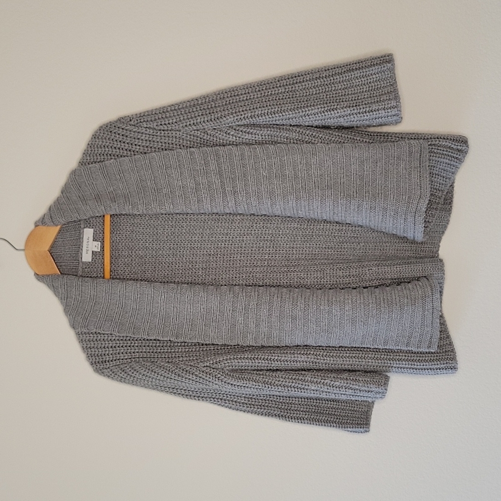 MERONA Light Gray Knit Cardigan size Medium